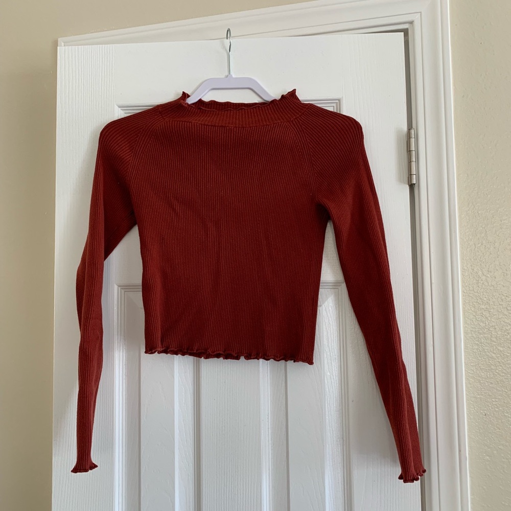 Rust orange sweater